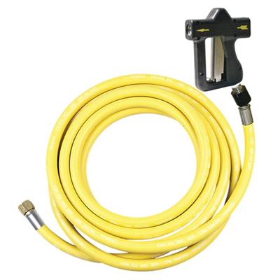 75' X 5/8" Yellow Hose W/ HP150 Black Spray Nozzle Swivel