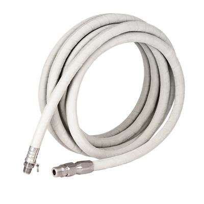 50' X 5/8" White Hose SS Fitting No Nozzle/Spring