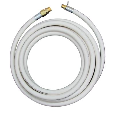 25' X 5/8" White X Extruded Hose Assembly No Nozzle