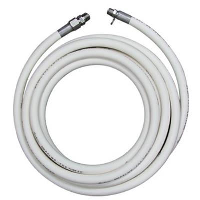 50' X 5/8" White X Extruded Hose Assembly Brass No Nozzle