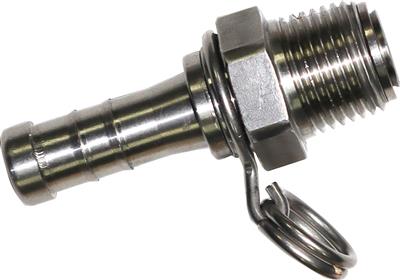 Mini Swivel Adapter 3/4" Barbed Stainless Steel