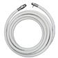 50' X 5/8" White X Extruded Hose Assembly Brass No Nozzle